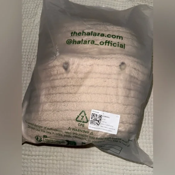 HALARA Women’s Long Sleeve Casual Sherpa Jacket in Cream NWT - Size Large - Picture 14 of 15